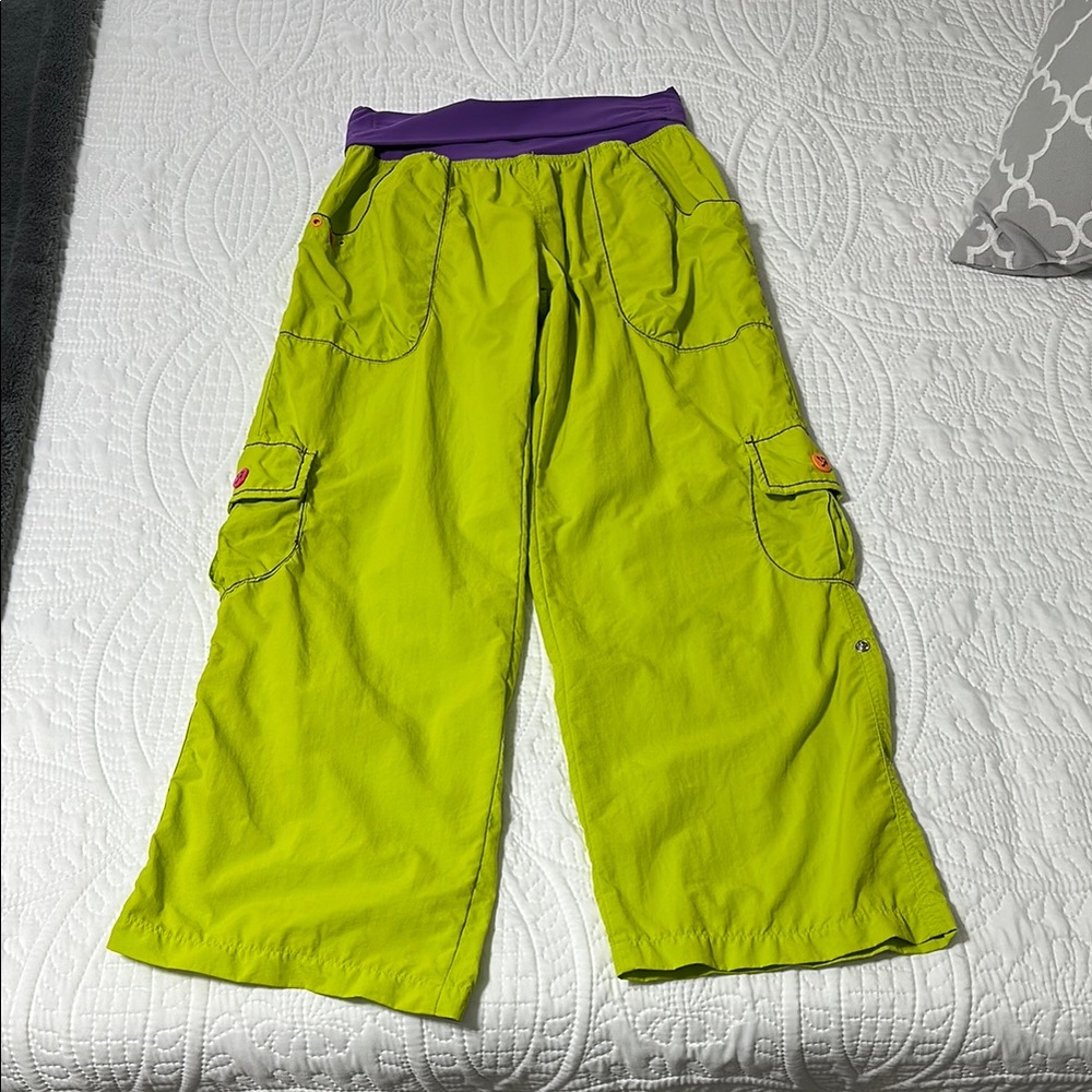 Women’s Large Lime Green Zumba Fitness Pants